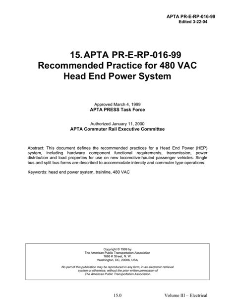 amtrak 480vac distribution box|Recommended Practice for 480 VAC Head End Power System.